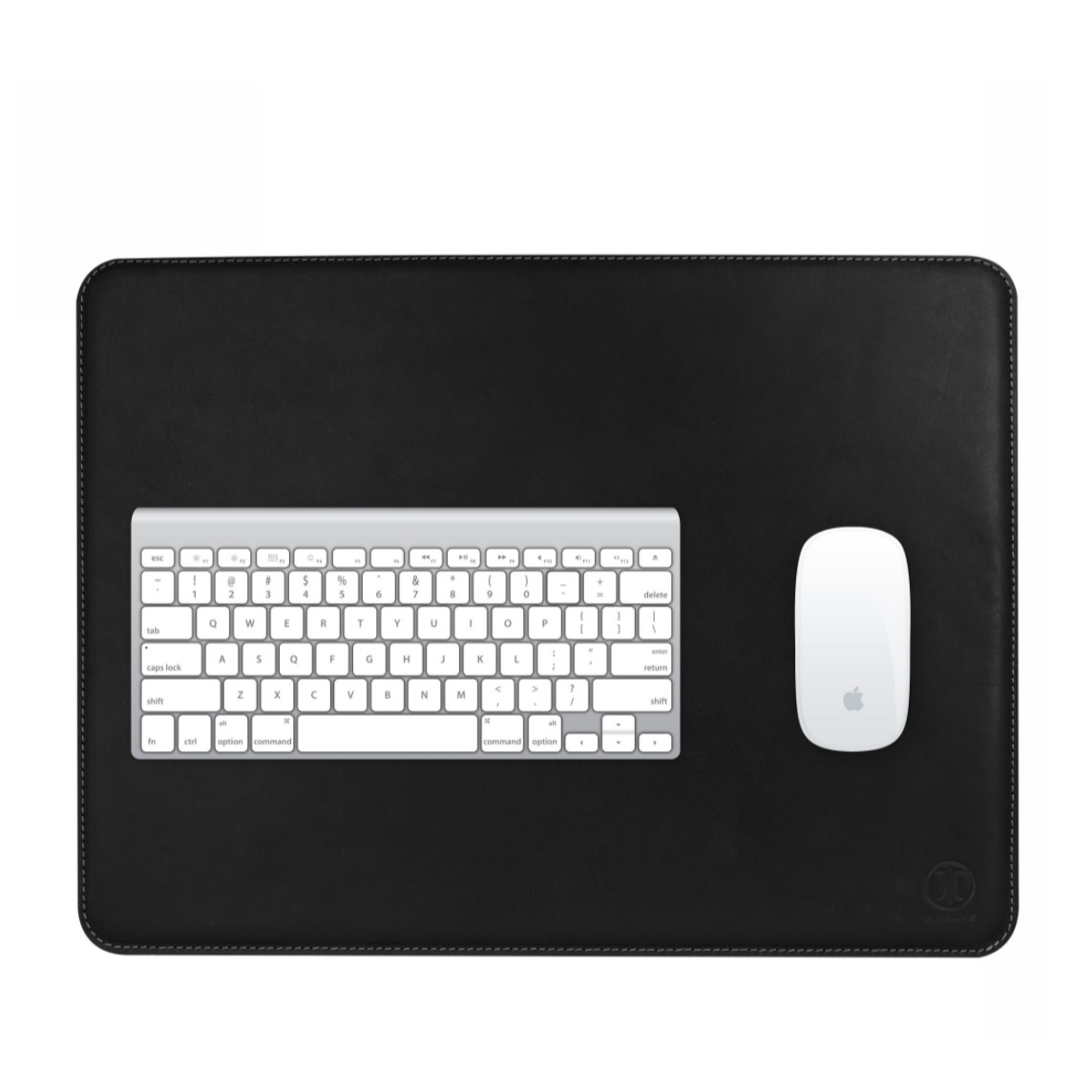 Image of JT Berlin - (45x34cm) Kreuzberg Echtleder Mauspad Mausmatte mit Rutschfestem Velours (10425) - Schwarz bei Apfelkiste.ch