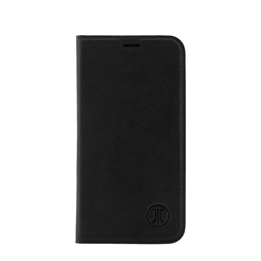 Image of JT Berlin - iPhone 13 Pro Max Echtleder Bookcase Hülle Tegel (10756) - Schwarz bei Apfelkiste.ch