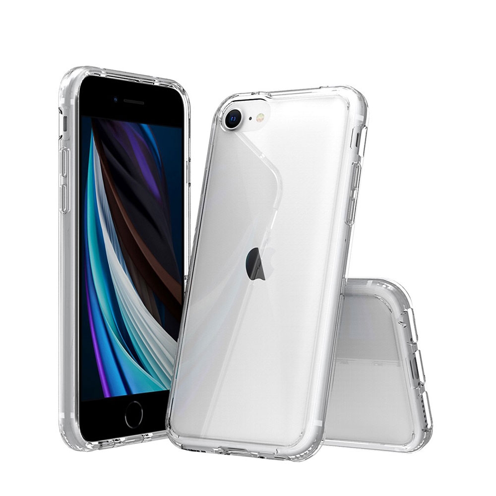 Image of JT Berlin - iPhone SE (2022/2020) / 8 / 7 / 6S Hybrid Hülle TPU Bumper + Acryl Rückseite Pankow (10694) - Transparent bei Apfelkiste.ch