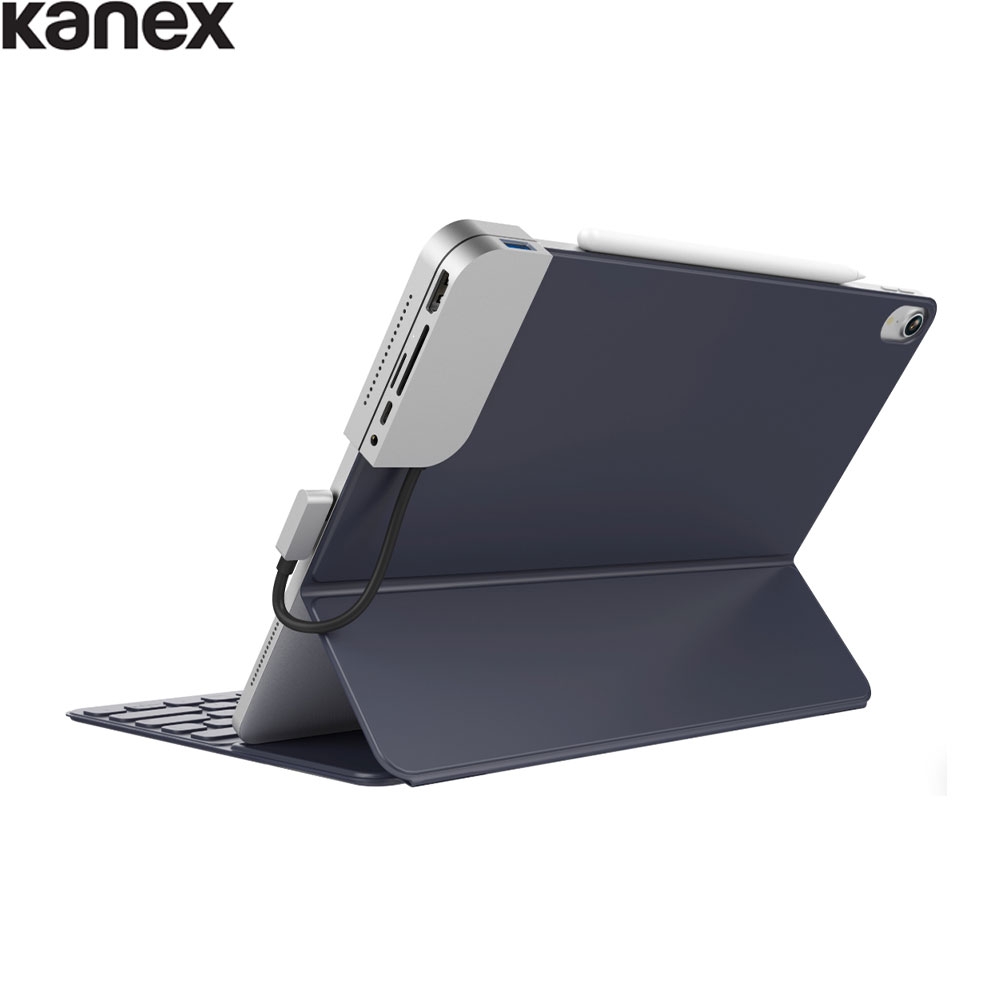 iPad Pro 11" (2020/2018) / 12.9" (2020/2018) USB C Multiport Adapter mit USB C / 4K HDMI @30Hz / SD & Micro SD Card Reader / USB 3.0 / 3.5mm