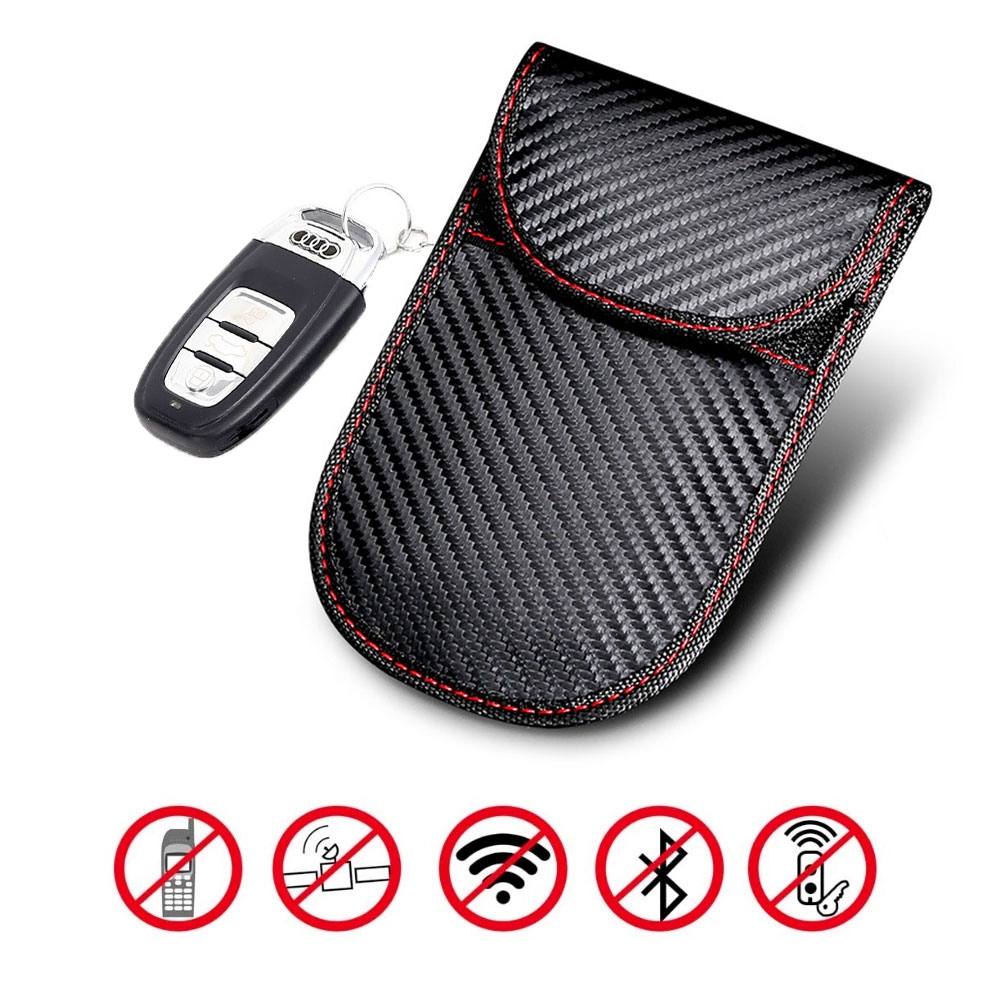 Autoschlüssel Keyless Go Schutz RFID Auto Schlüssel Tasche Blocker Hülle  Etui