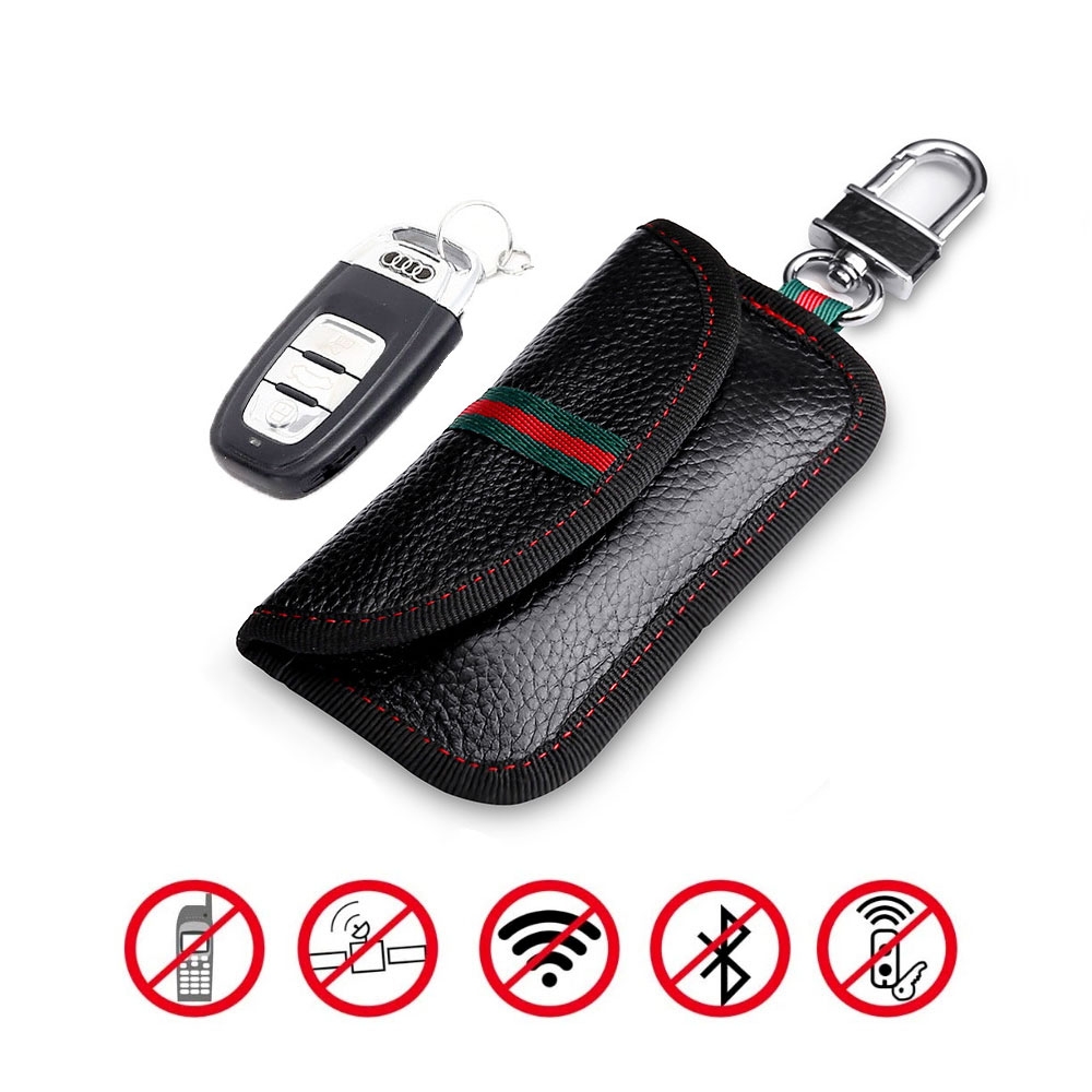2Stk Autoschlüssel Tasche Keyless Go Schutz RFID Signal Blocker Schlüssel Hülle