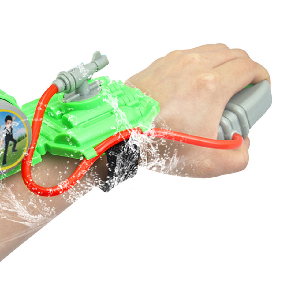 Image of Kinder Handgelenk Wasserpistole Pool / Strand Spielzeug - Orange / Grün bei Apfelkiste.ch