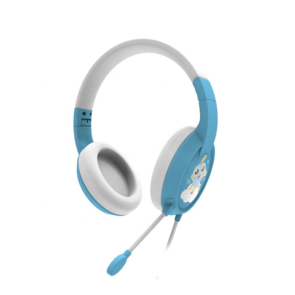 Image of Kinder Kopfhörer 3.5mm Klinke On-Ear 85dB Begrenzte Lautstärke Grössenverstellbar - Blau bei Apfelkiste.ch