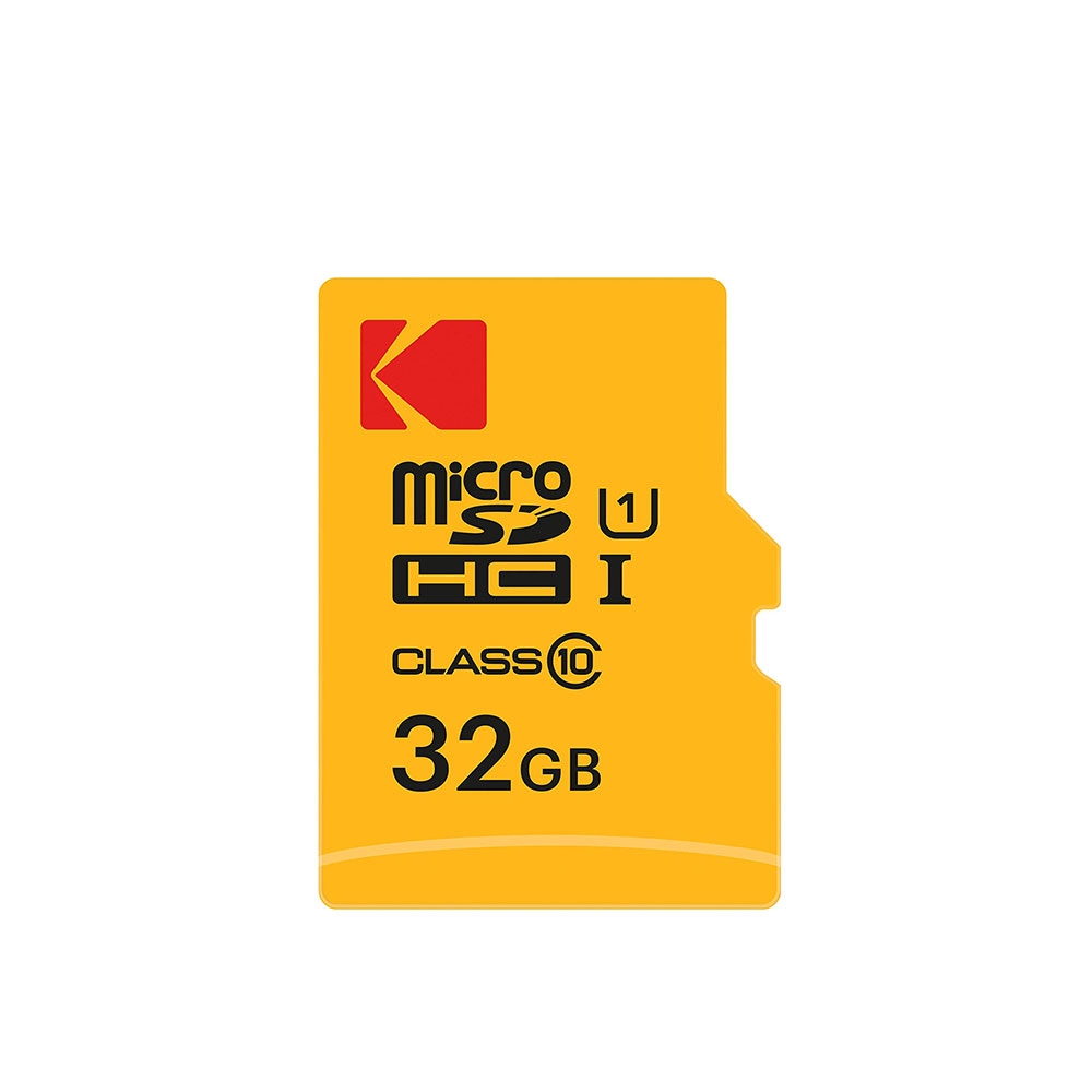 Image of Kodak - 32GB Premium Performance Micro SDHC TransFlash Speicherkarte Class 10 UHS-I U1 mit SD Adapter (EKMSDM32GHC10K) bei Apfelkiste.ch