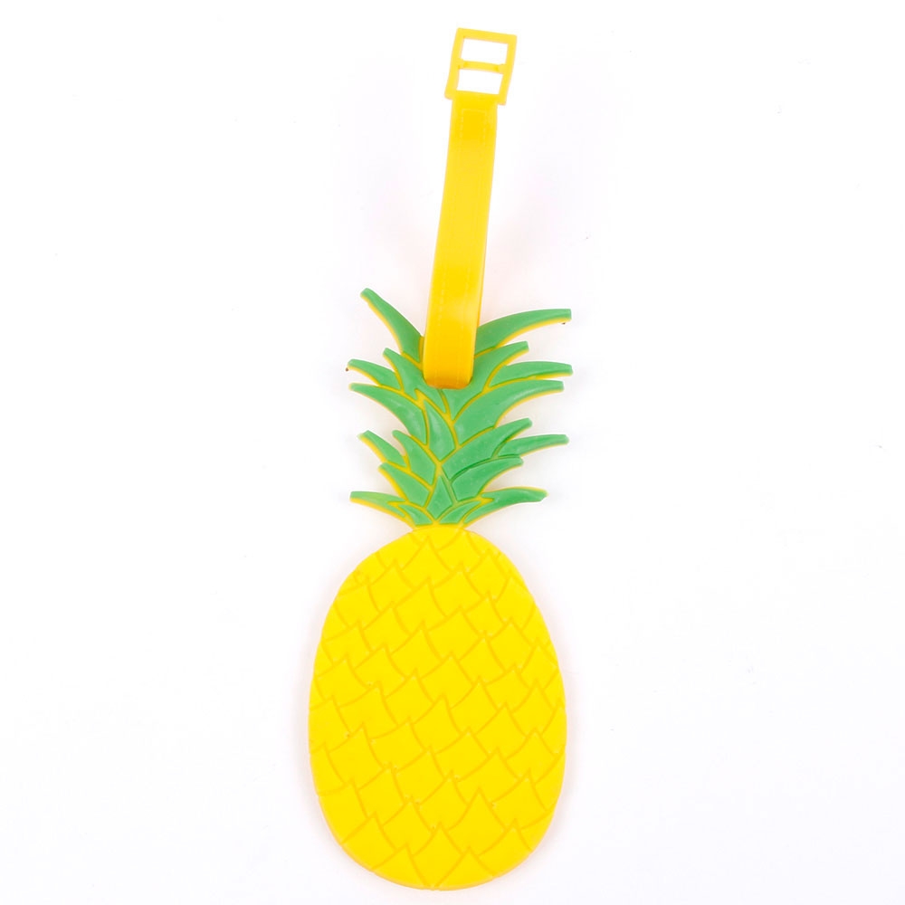 Image of Kofferanhänger Gepäckanhänger Koffer Tag mit Adressschild - Ananas bei Apfelkiste.ch