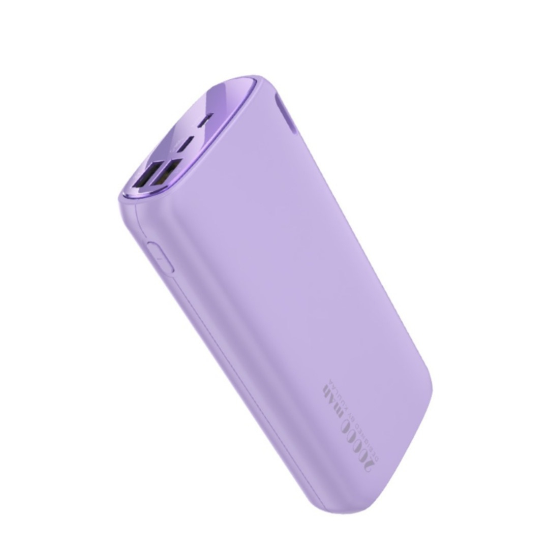 Image of KUULAA - (18W) 20000mAh Dual USB / USB C / Power Bank Ladegerät Quick Charge 3.0 Power Delivery-Technologie - Lila bei Apfelkiste.ch