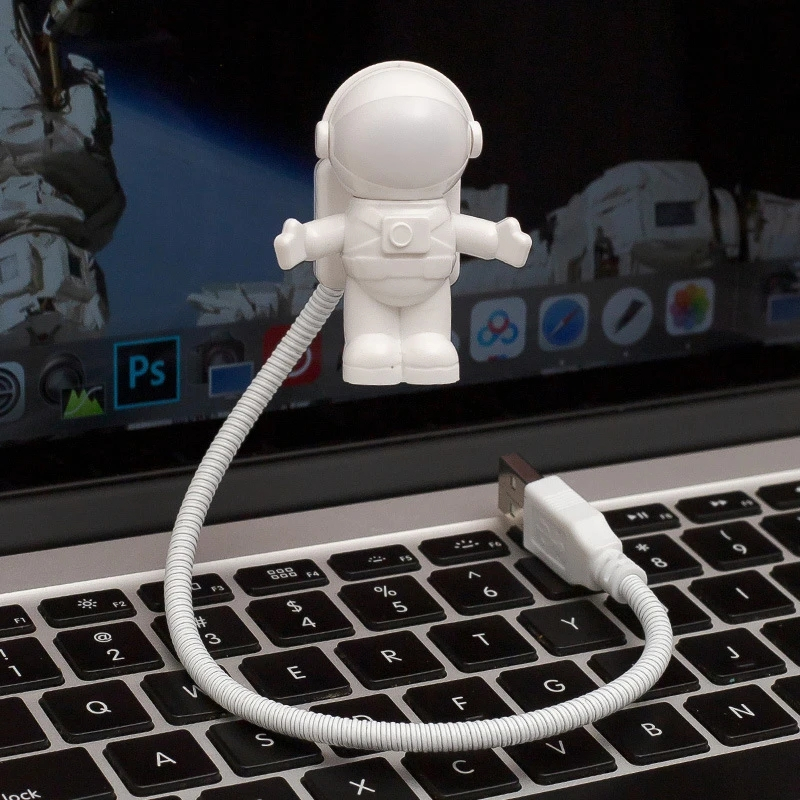 LED Astronaut PC Leselampe USB Deko Mini Spaceman