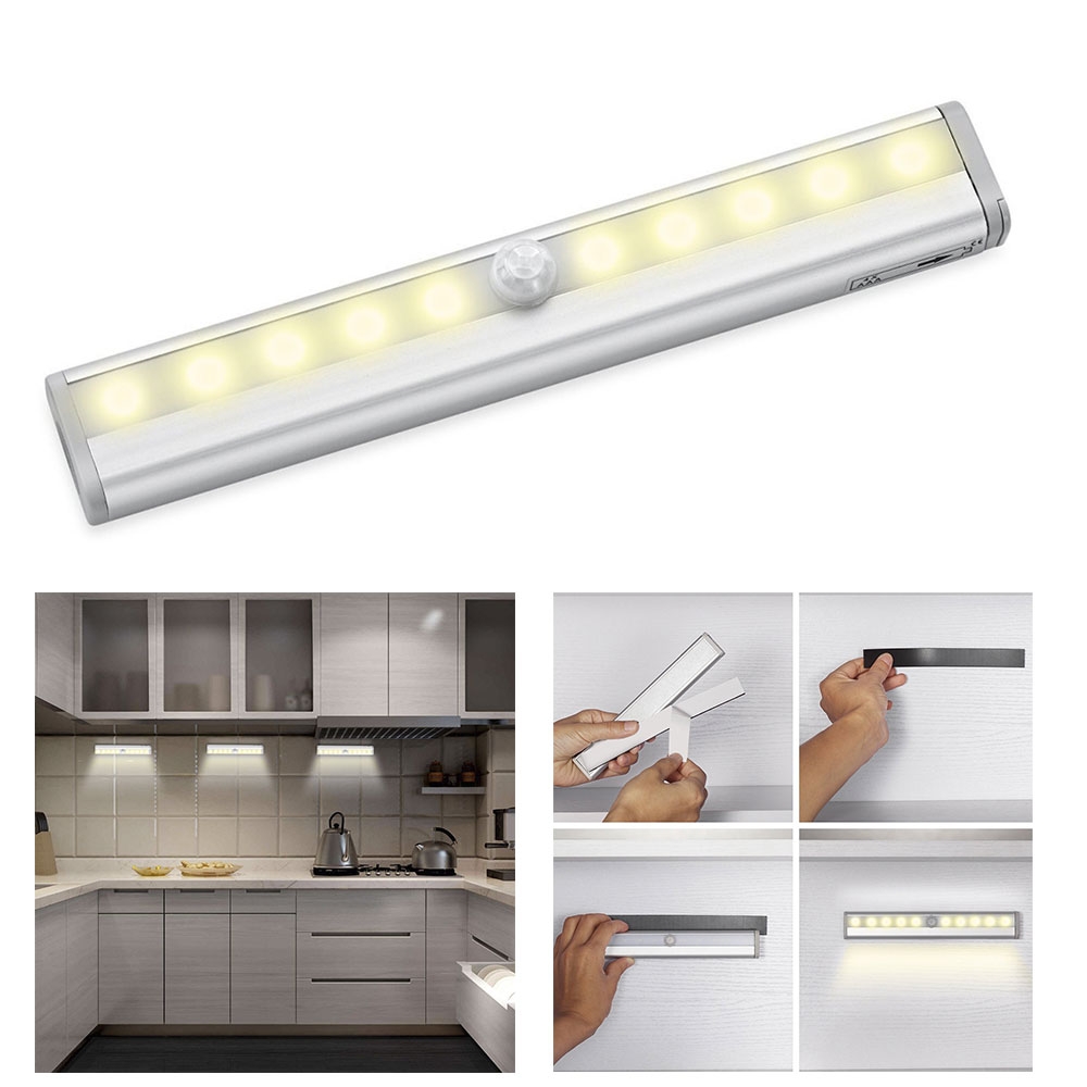 Image of Kabellose LED Lichtleiste Bewegungsmelder Motion Sensor - Warmes Licht bei Apfelkiste.ch