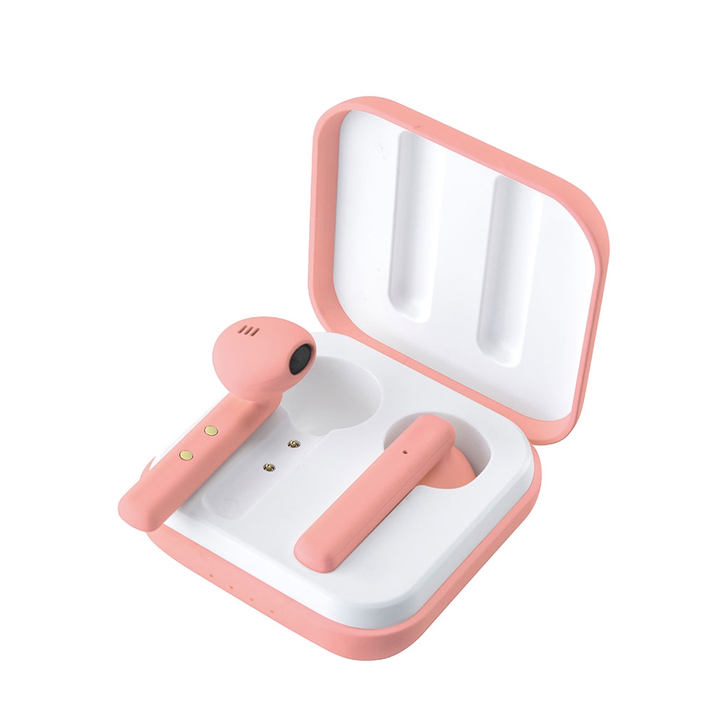 Image of Ledwood - Kabellose Mini Bluetooth 5.0 + ERD In-Ear Sport Kopfhörer Headset (M1011-TWS-PIN) + Lade Case (300mAh) - Rosa bei Apfelkiste.ch