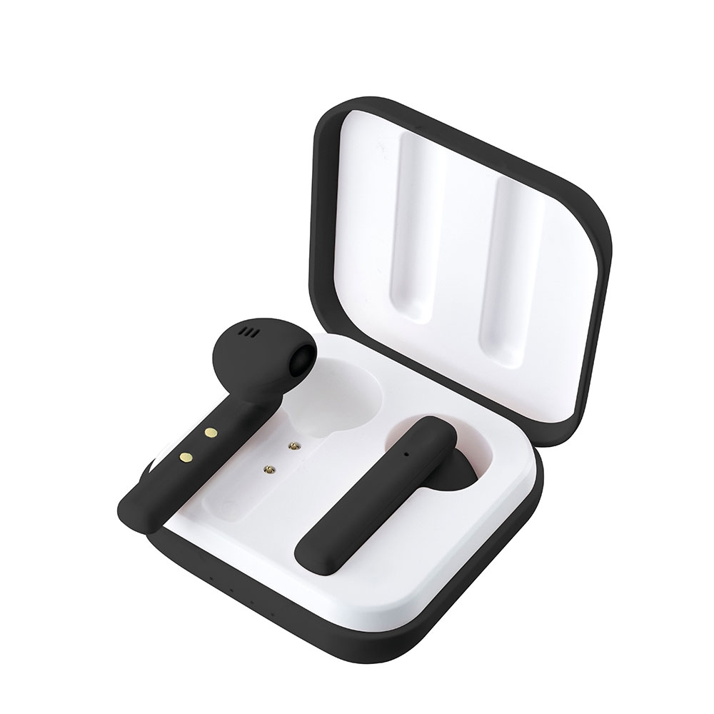 Image of Ledwood - Kabellose Mini Bluetooth 5.0 + ERD In-Ear Sport Kopfhörer Headset (M1011-TWS-BLK) + Lade Case (300mAh) - Schwarz bei Apfelkiste.ch