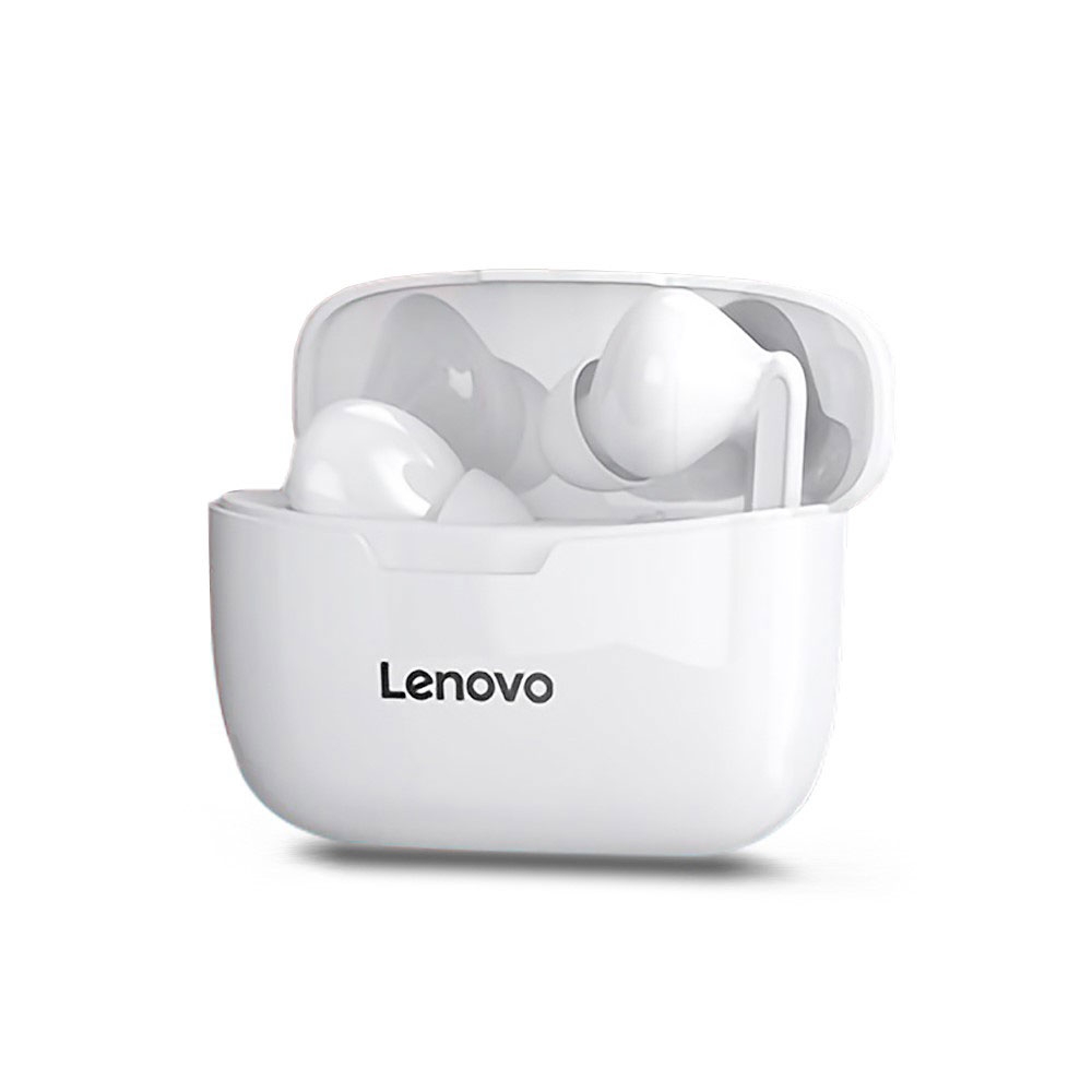 Image of Lenovo - XT90 Kabellose TWS Bluetooth 5.0 In-Ear Kopfhörer Headset IP54 + Lade Case (300mAh) - Weiss bei Apfelkiste.ch