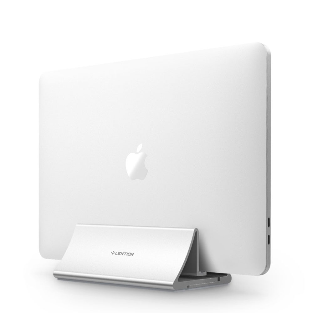 Image of Lention - Alu Laptop Vertical Stand Laptop / Tablet Ständer Halterung justierbar (9.12 - 30.56mm) - Silber bei Apfelkiste.ch