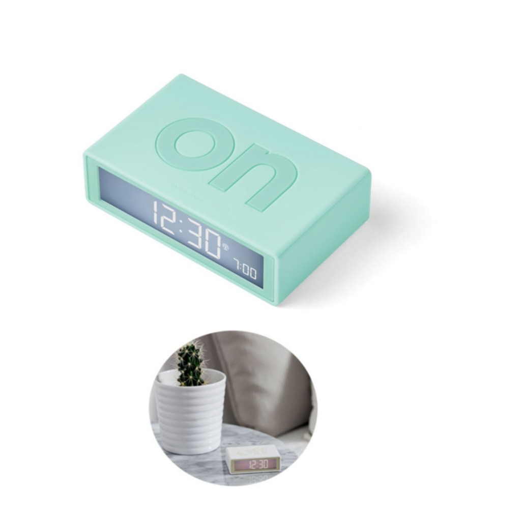 Image of Lexon - Flip+ RCC Digitaler Funk Wecker mit LCD Display Batteriebetrieben (LEX-LR150M1) - Türkis bei Apfelkiste.ch