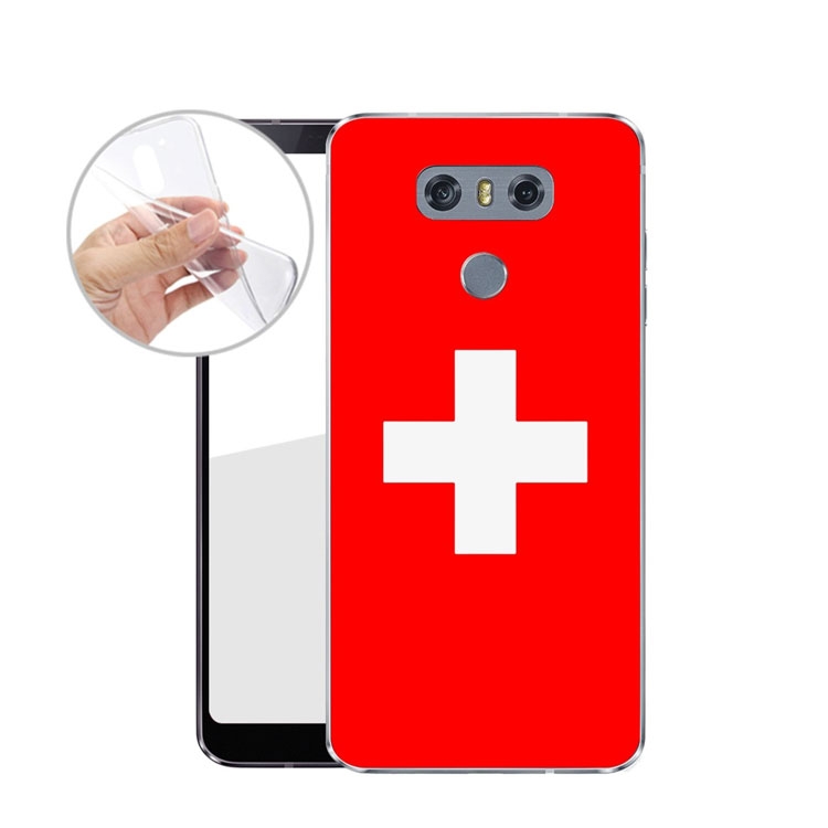 Image of Apfelkiste © - LG G6 Gummi Case Hülle Ultra Thin Schweizer Flagge - Rot bei Apfelkiste.ch