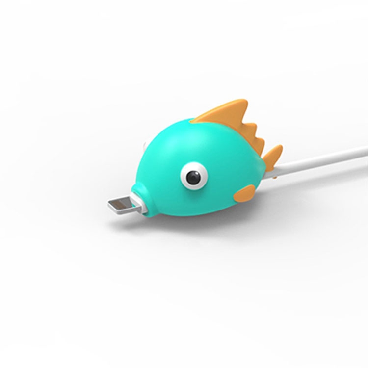 Image of Lightning Kabel Bruchschutz / Halter / Kabelbeisser Fisch - Türkis bei Apfelkiste.ch