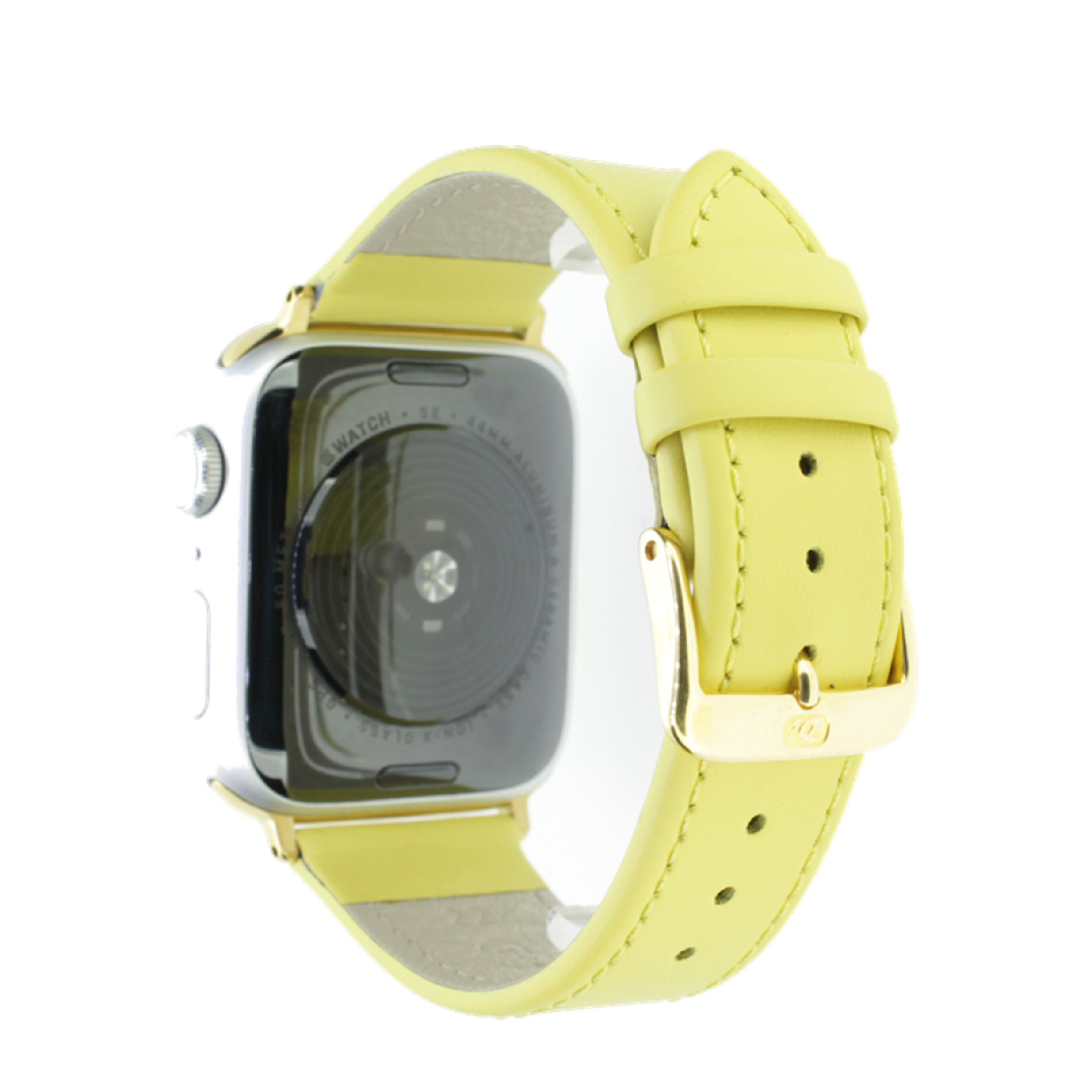 Image of Rhein Fils - Lifestyle Apple Watch (41/40/38 mm) Kalbsleder Handgefertigtes Ersatz Armband (Gelenkumfang: 180 - 230mm) - Gelb bei Apfelkiste.ch