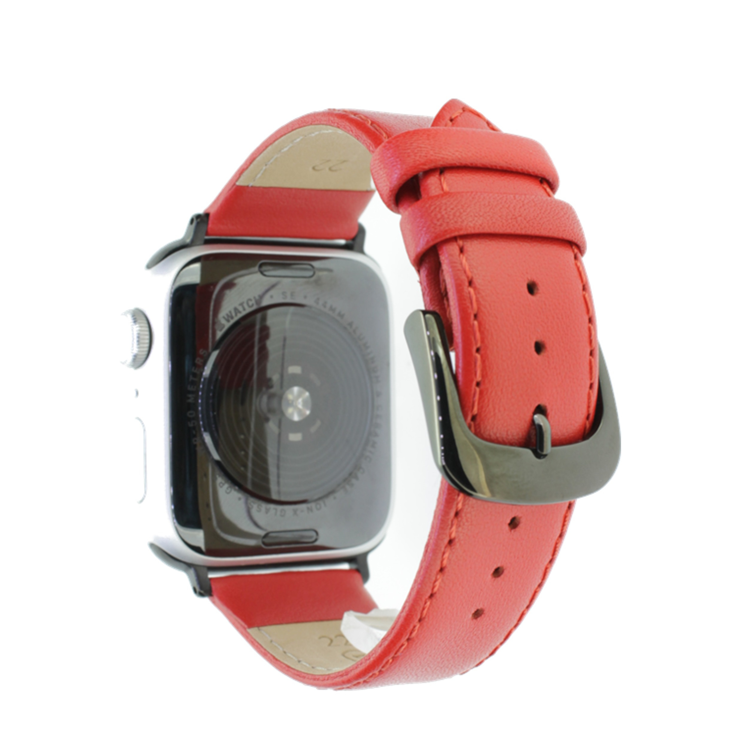 Image of Rhein Fils - Lifestyle Apple Watch (41/40/38 mm) Kalbsleder Handgefertigtes Ersatz Armband (Gelenkumfang: 180 - 230mm) - Rot bei Apfelkiste.ch