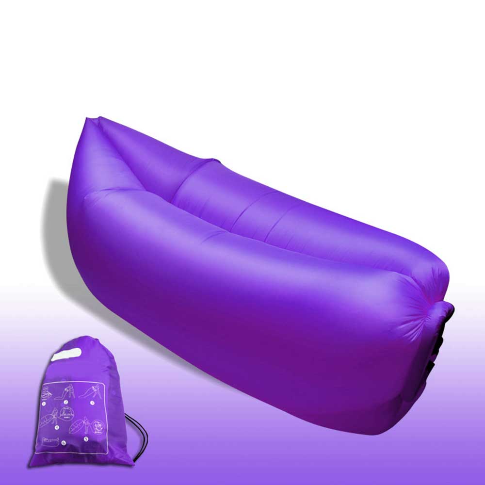 Image of (205x70x55cm) Mit Luft befüllbarer Liegesack Air Lounge Liegesofa - Lila bei Apfelkiste.ch