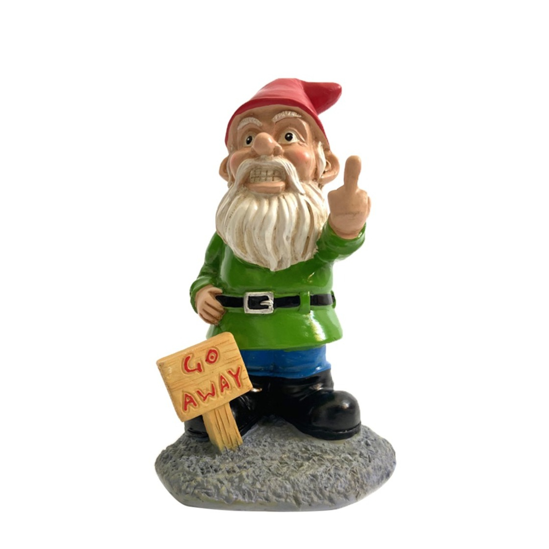 Image of Lustiger Gartenzwerg Freche Miniatur Dekoration Rasen Accessoire - Go Away bei Apfelkiste.ch