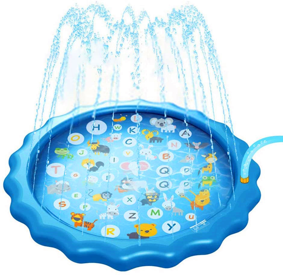 Image of (170cm) Baby Pool Sprinkler Spielmatte Lernmatte - Blau bei Apfelkiste.ch