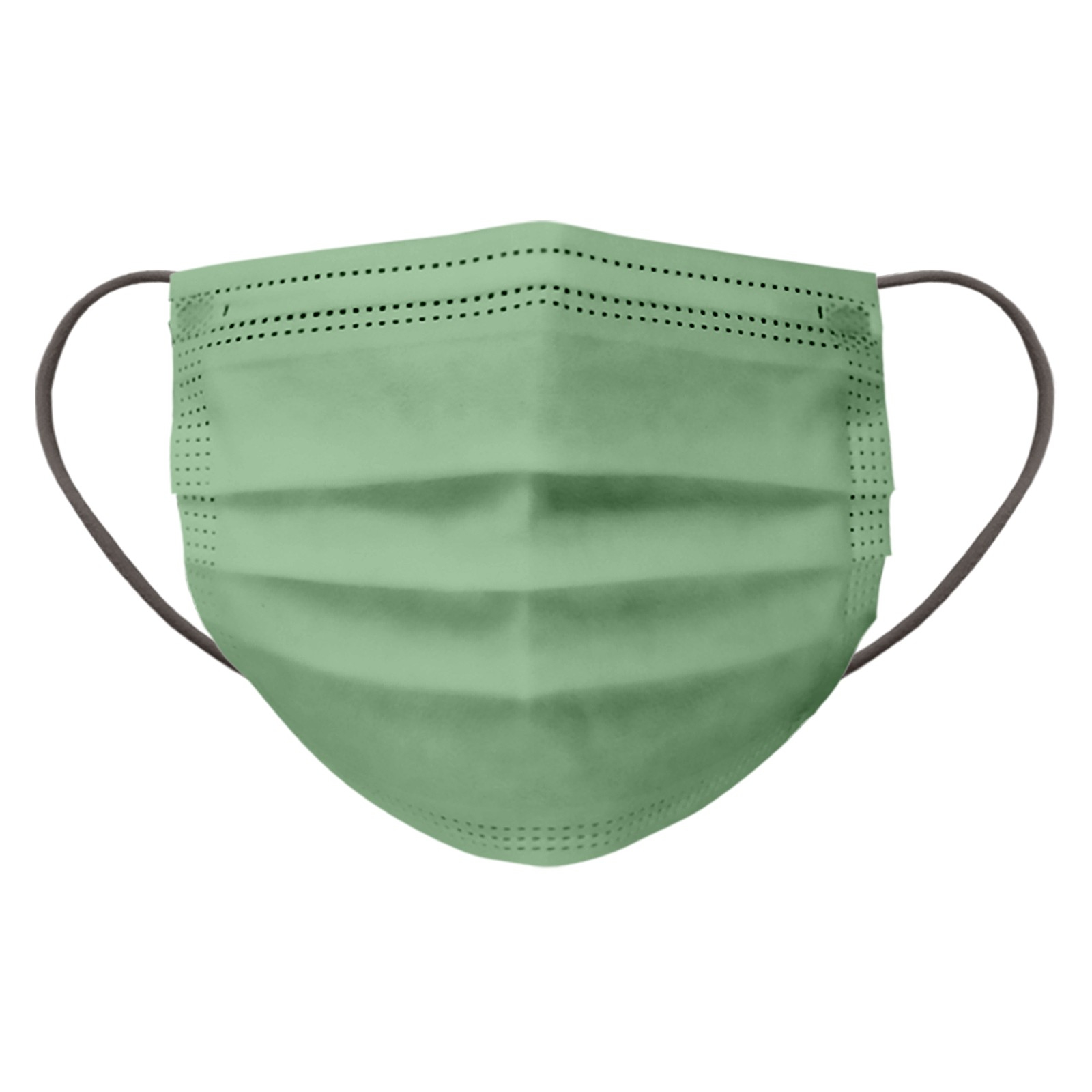 Image of (50er Set) Einweg Mundschutz Hygiene Atemschutzmaske (Einheitsgrösse) - Grün / Grau bei Apfelkiste.ch