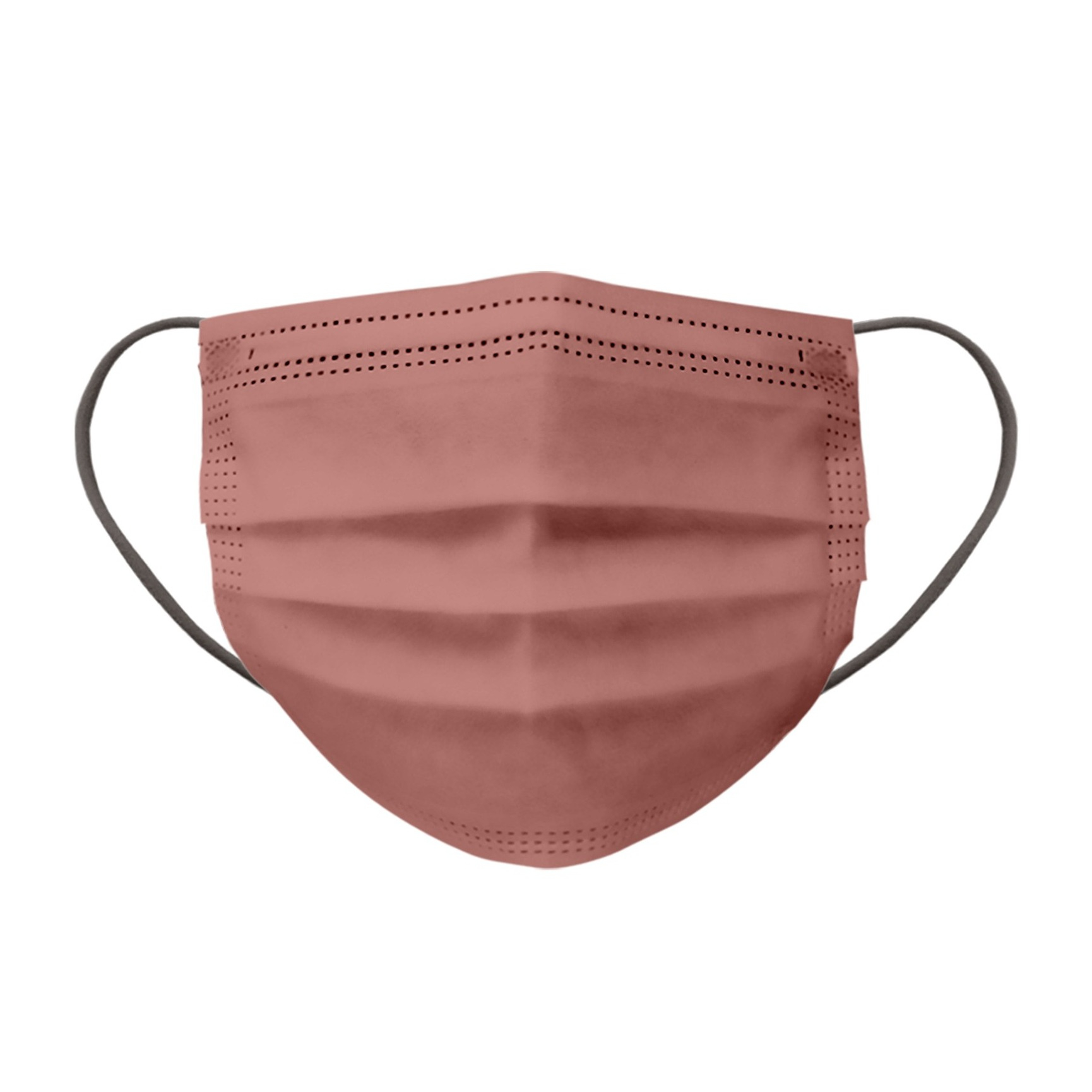 Image of (50er Set) Einweg Mundschutz Hygiene Atemschutzmaske (Einheitsgrösse) - Hellrot / Grau bei Apfelkiste.ch