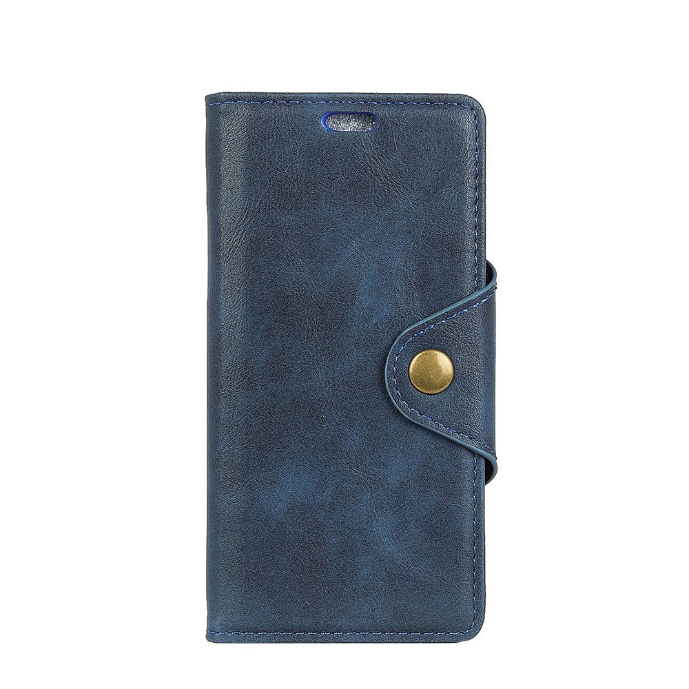 Huawei Mate 20 Lite Vintage Leder Tasche Flip Cover mit Kartenfächer + Magnetverschluss - Dunkelblau