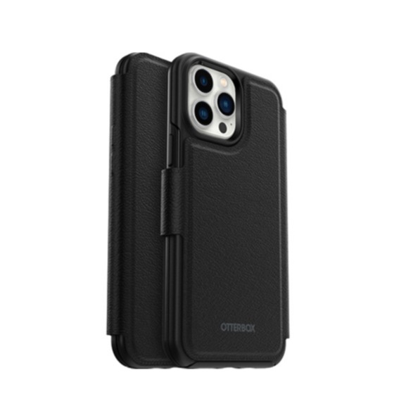 Image of Otterbox - iPhone 13 Pro Max / 12 Pro Max MagSafe Leder Tasche Folio Series (77-86907) - Shadow Black bei Apfelkiste.ch