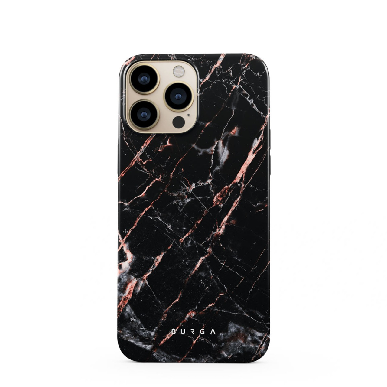 Image of Burga - iPhone 13 Pro Hybrid Hardcase Schutzhülle Tough - Rose Gold Marble bei Apfelkiste.ch
