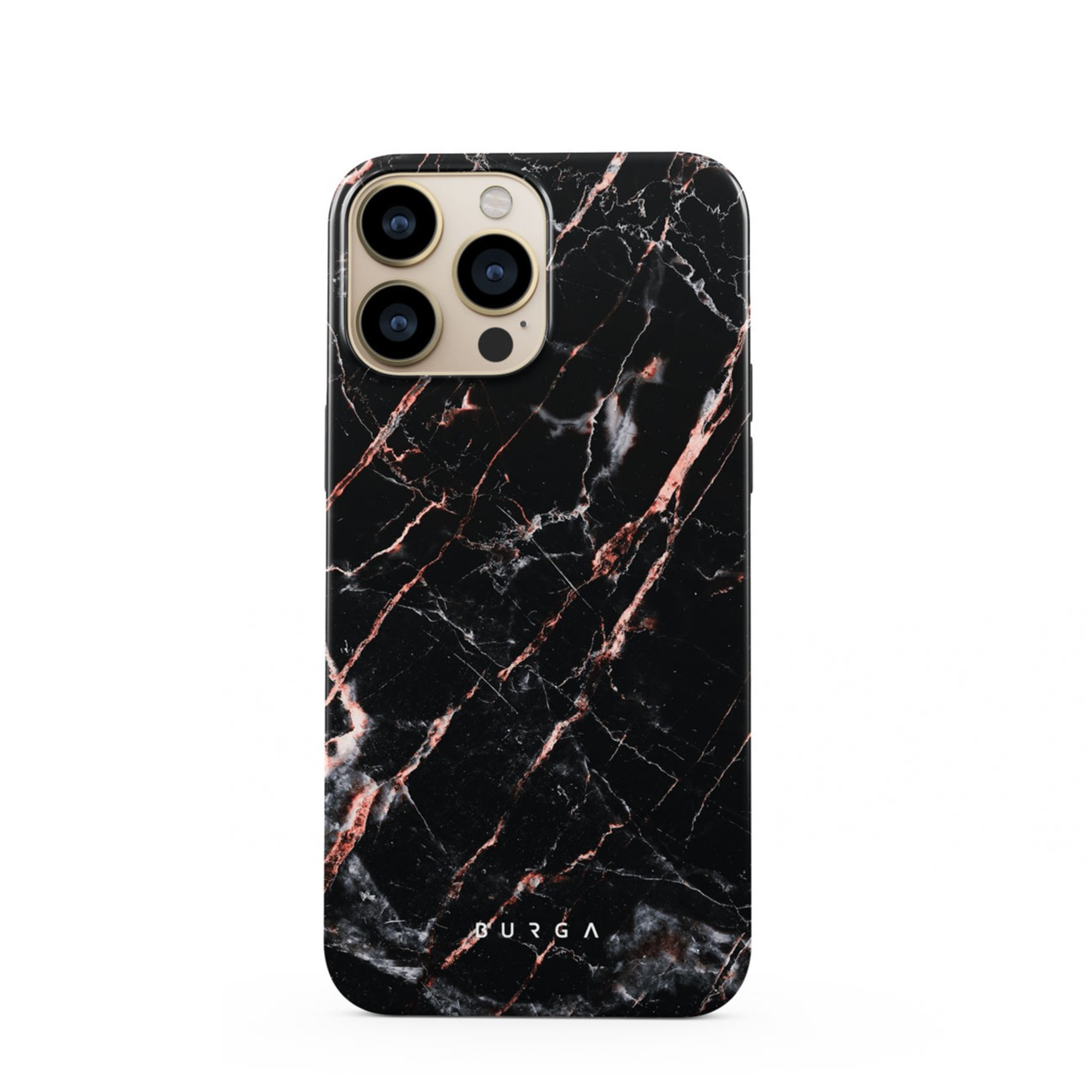 Image of Burga - iPhone 13 Pro Max Hybrid Hardcase Schutzhülle Tough - Rose Gold Marble bei Apfelkiste.ch