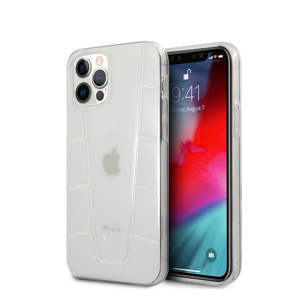 Image of Mercedes Benz - iPhone 12 Pro Max Hardcase Hülle Clear Line II (MEHCP12LCLCT) - Transparent bei Apfelkiste.ch
