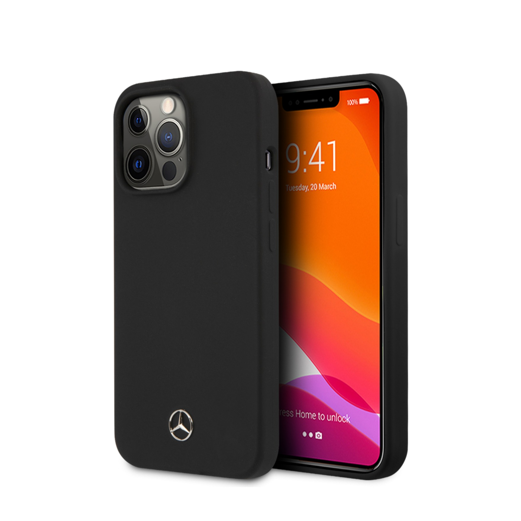 Image of Mercedes Benz - iPhone 13 Pro Silikon Hardcase Hülle (MEHCP13LSILBK) - Schwarz bei Apfelkiste.ch