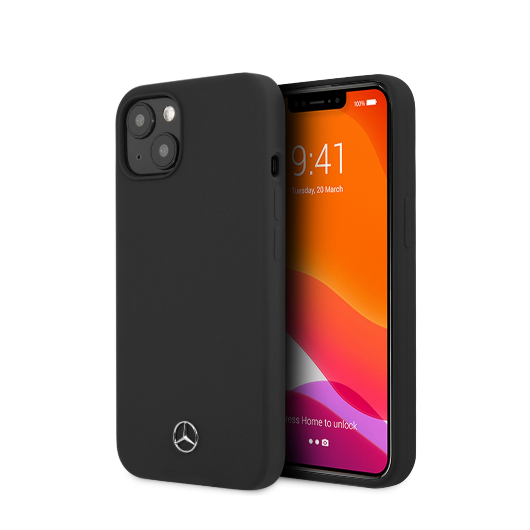 Image of Mercedes Benz - iPhone 13 Silikon Hardcase Hülle (MEHCP13MSILBK) - Schwarz bei Apfelkiste.ch