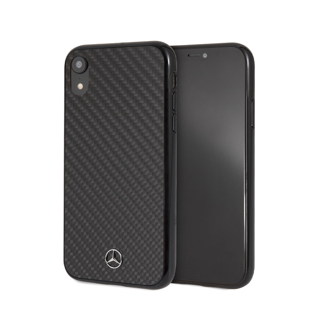 Image of Mercedes Benz - iPhone Xr Hardcase Hülle Carbon Dynamic (MEHCI61RCABK) - Schwarz bei Apfelkiste.ch