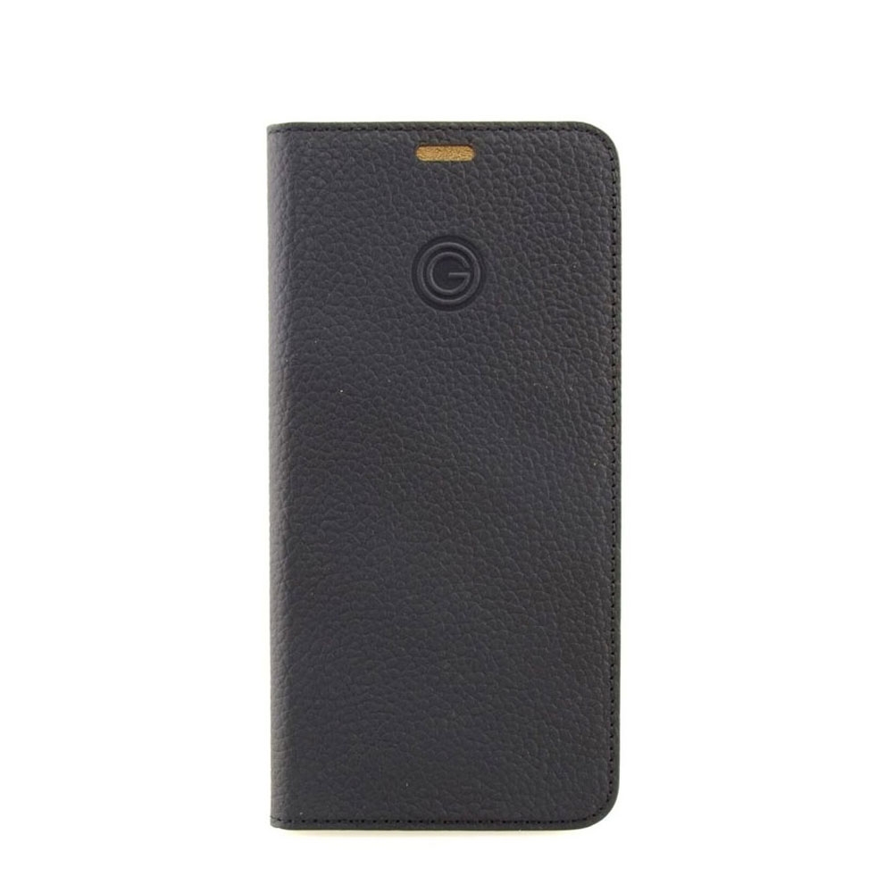 Image of Mike Galeli - Huawei Mate 20 Lite Echtleder Book Case Tasche Flip Cover Hand Made (MARCMATE20L-M01) - Schwarz bei Apfelkiste.ch