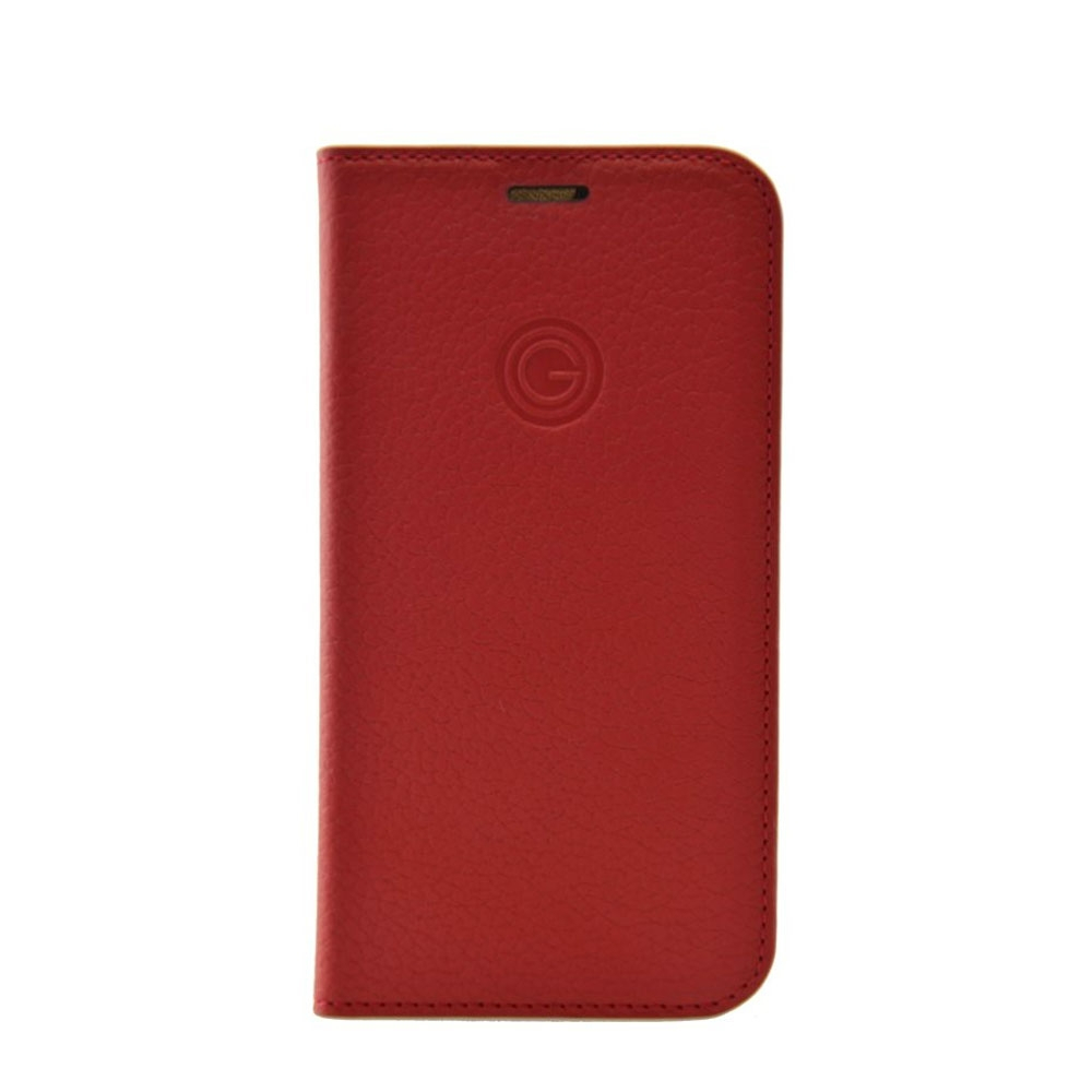 Image of Mike Galeli - Samsung Galaxy S22 Ultra 5G Echtleder Book Case Tasche Flip Cover Hand Made (MARCS22U-M04) - Rot bei Apfelkiste.ch