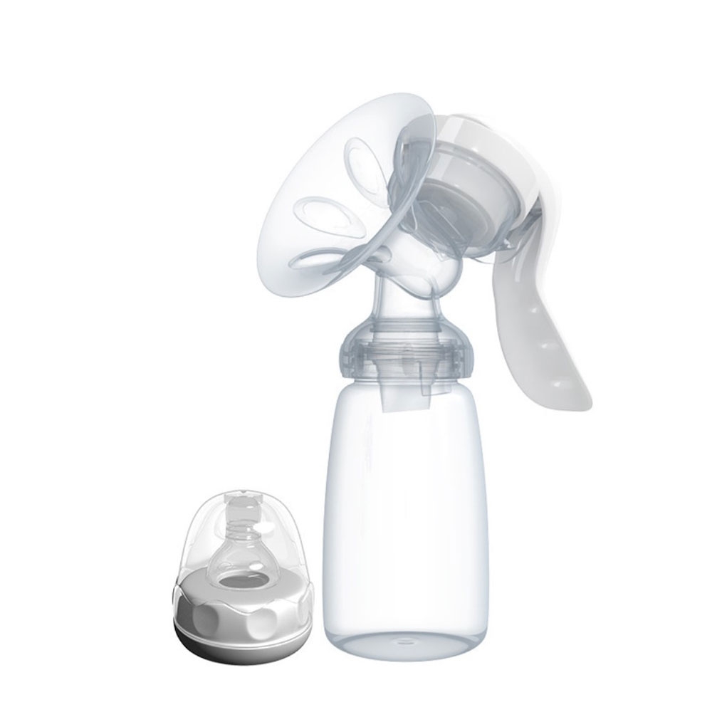 Image of (150ml) Baby Mutter Milchpumpe Manuelle Brustpumpe zum Stillen + Trinkflasche - Transparent bei Apfelkiste.ch