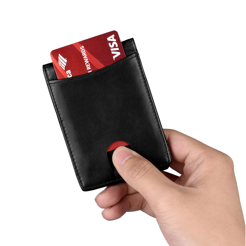BLACKROX Kreditkartenetui echtes leder RFID Mini Geldbörse unser