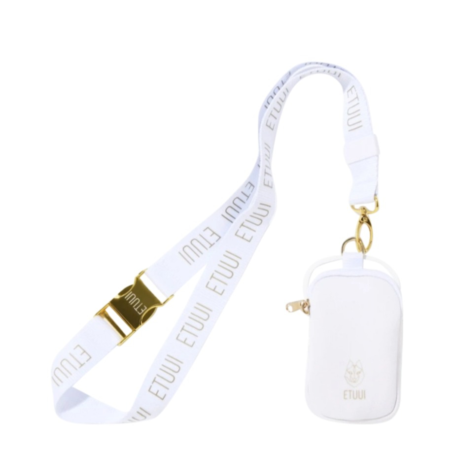 Image of ETUUI - Universal Mini Travel Buddy Wallet Kreditkarten Münzfach Halterung + Necklace (travel-bag-s-white) - Weiss bei Apfelkiste.ch