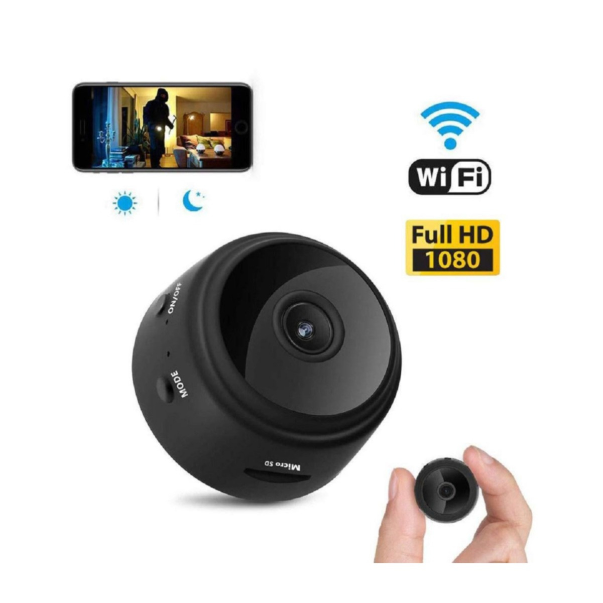 4G Mini Kamera 1080P Überwachungskamera Innen mit Live Übertragung auf  Handy, Kleine Kamera mit Nachtsicht, Bewegungserkennung, Zwei-Wege-Audio  und