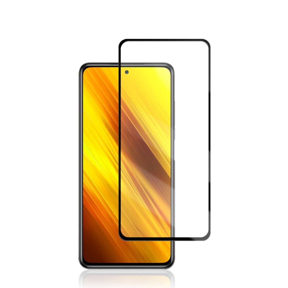 Image of Mocolo - Xiaomi Poco X3 / Poco X3 NFC Full-Screen Vollbild Glas Display mit Rahmen - Schwarz bei Apfelkiste.ch
