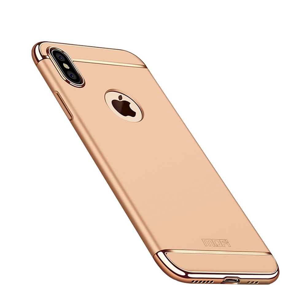 Image of Mofi - iPhone Xs / X Dual Hardcase Schutz Hülle - Gold bei Apfelkiste.ch