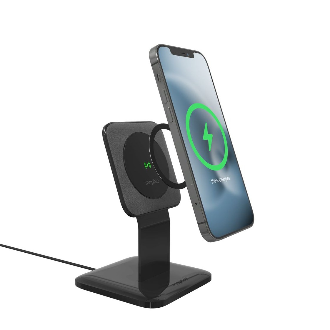 Image of Mophie - (15W) Qi Snap+ & Wireless MagSafe Charger mit Tischständer (401307934) - Schwarz bei Apfelkiste.ch