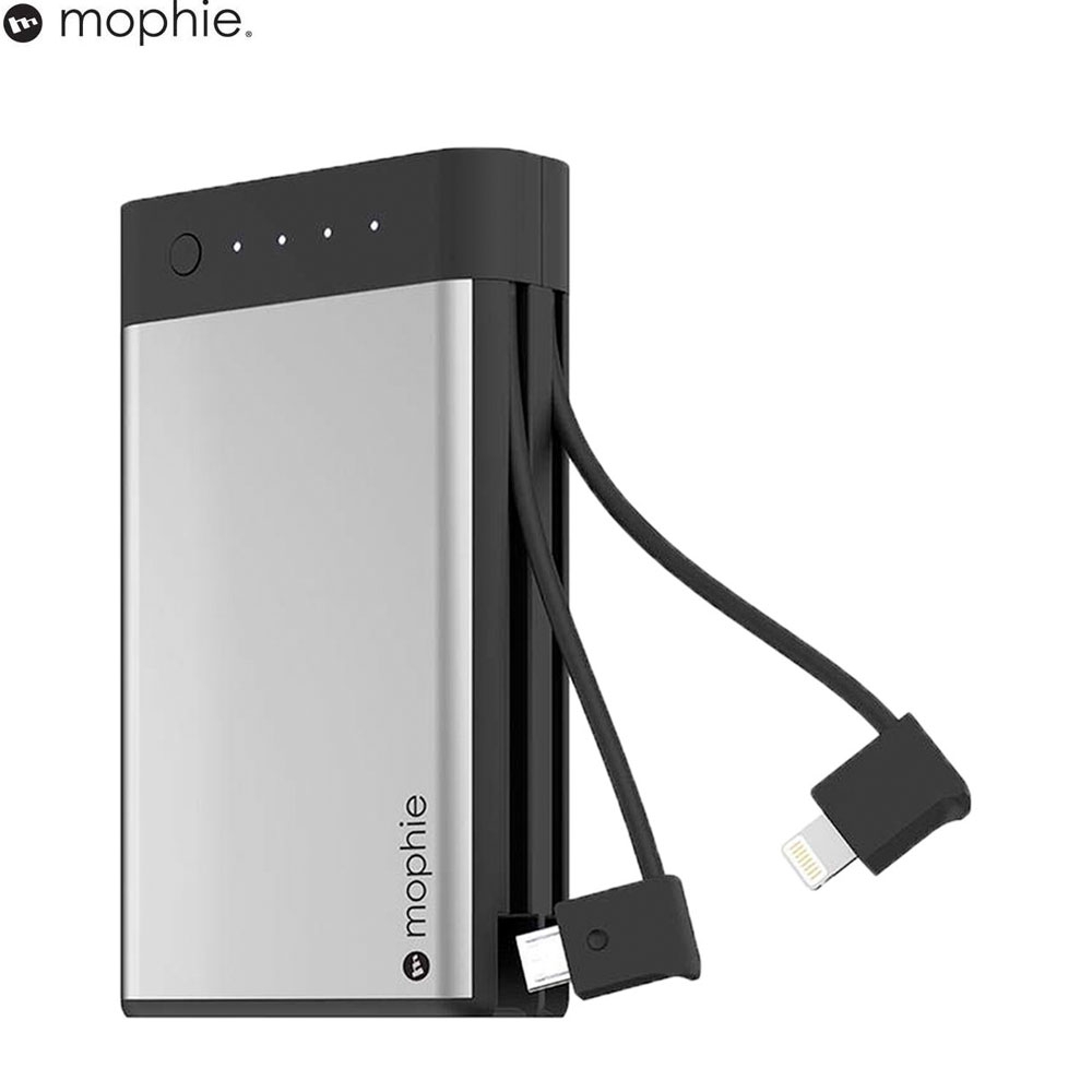Encore 10050mAh Fast Charge Aluminium Lightning / Micro USB Power Bank mit 15W (4073) - Silber / Schwarz