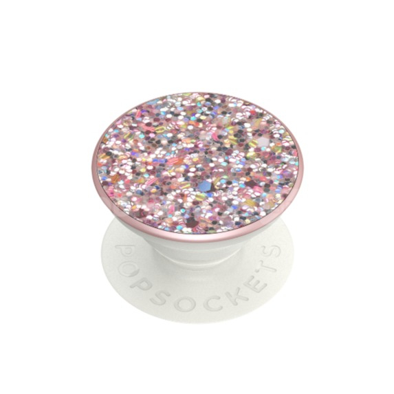 Image of PopSockets - PopGrip Finger Griff Halterung (Austauschbarer Top) für Smartphones / Tablets (802443) - Sparkle Rosebud bei Apfelkiste.ch
