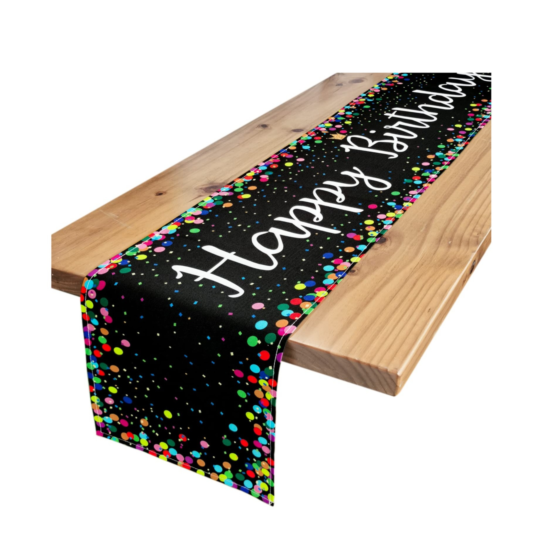 Seihtuch-Tischläufer 3 M – Für Hochzeit, Geburtstag, Party, Weiß