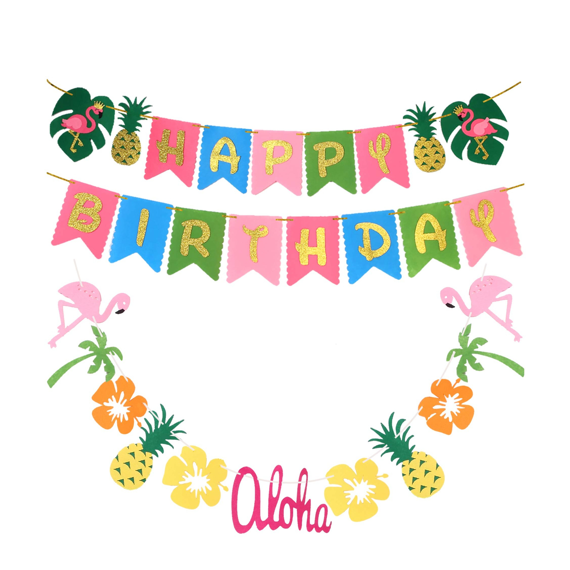 CharmBurst Geburtstag Stuhlhussen Set - 2er Set Bunte Kuchen Design