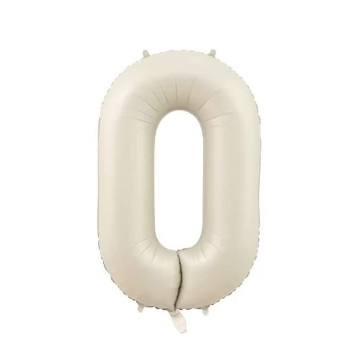 DIWULI XXL Gold Zahl 0 Ballon – Glitzer-Folienballon Für Geburtstag & Party