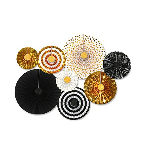 LAPLBEKE 20-teiliges Papier-Fächer Set In Regenbogenfarben - Perfekt Für Partys